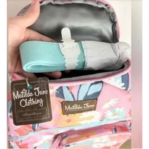 MATILDA JANE Everything Packed Cooler Backpack Pink Blue Floral Matilda Jane | Bags | Matilda Jane Pink Blue Floral  main image 4